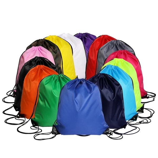 Drawstring Backpack - 210D Polyester 8