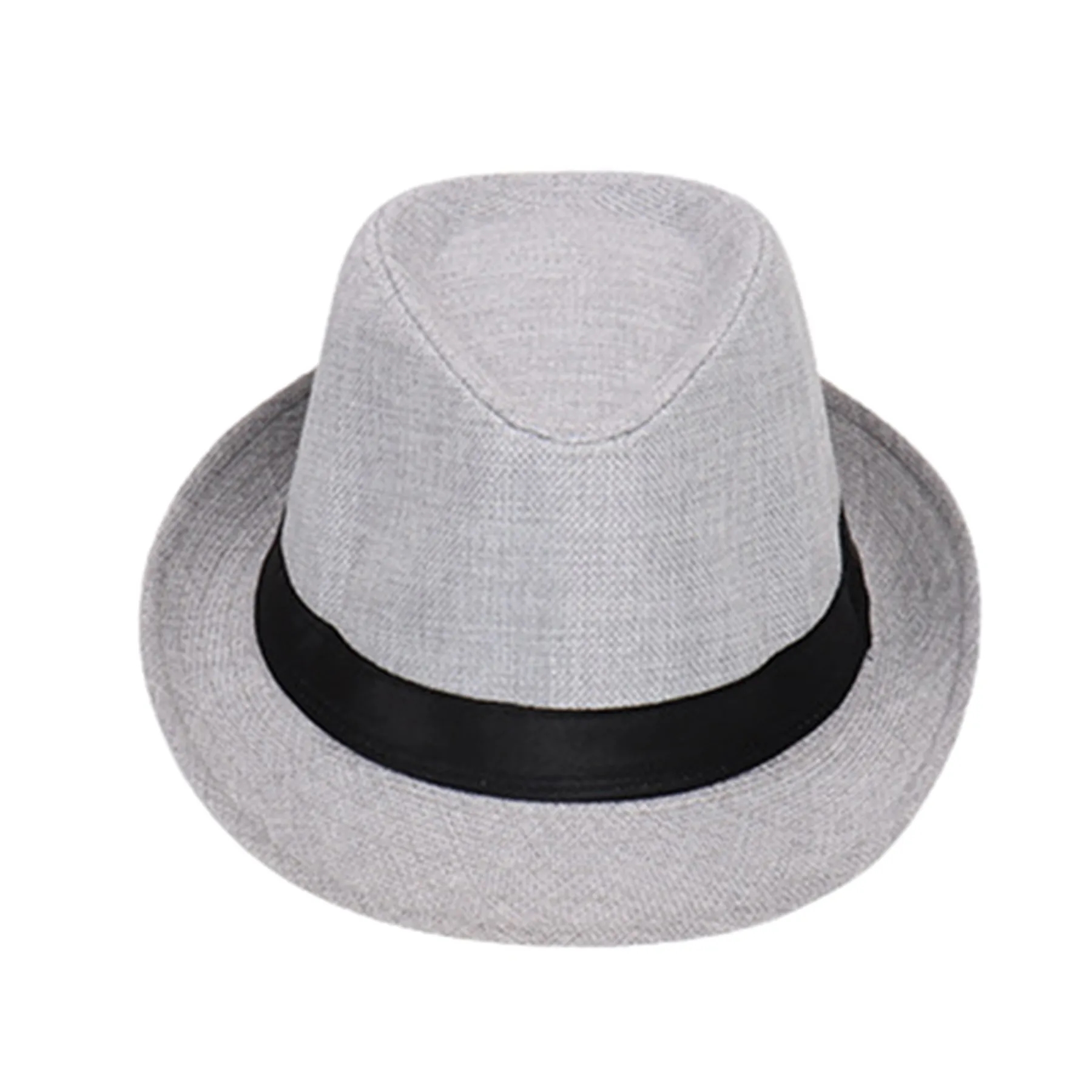 Solid Color Linen Rolled Brim Sun Hat 5