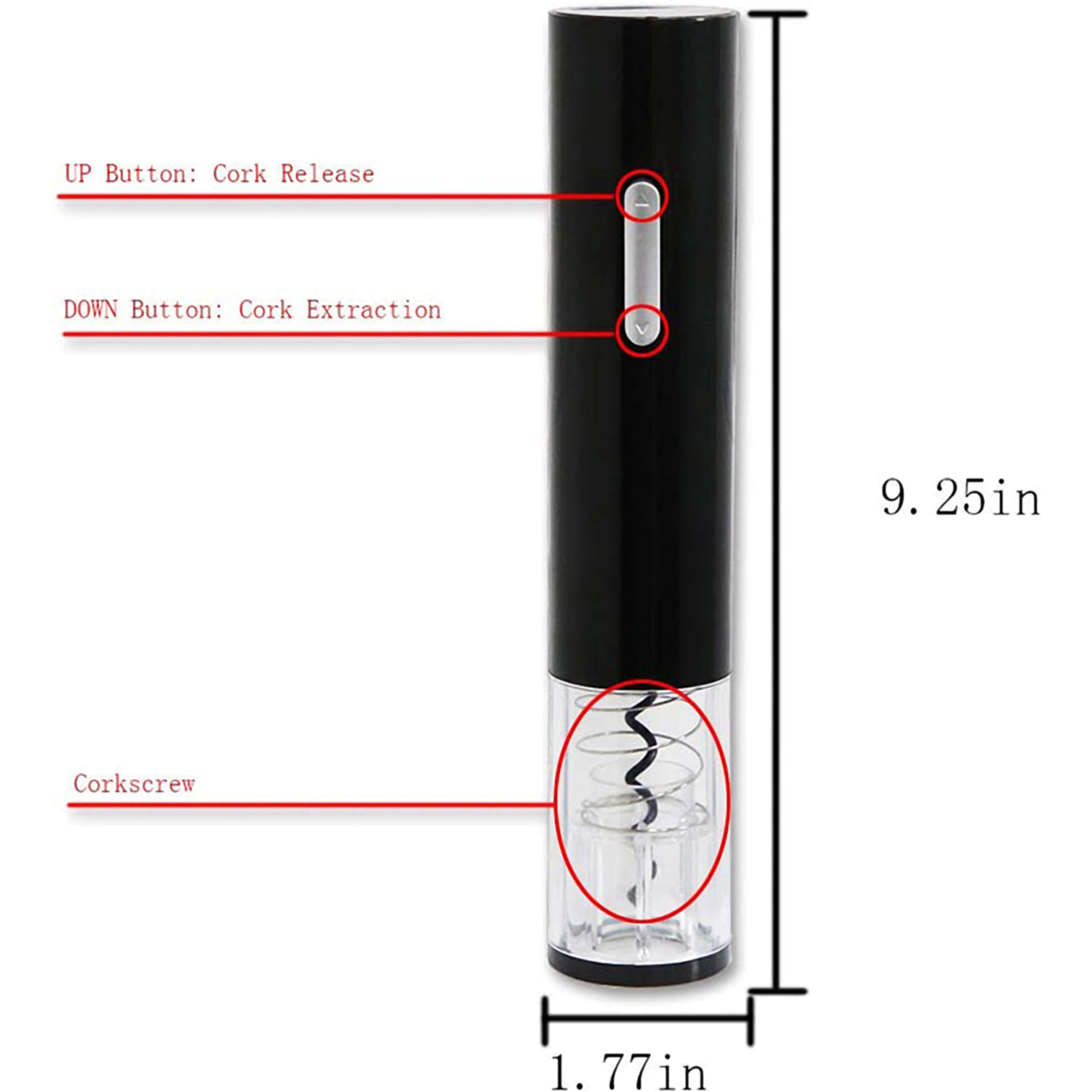 Battery Operated Wine Opener, custom kitchen gadget with logo imprint 3