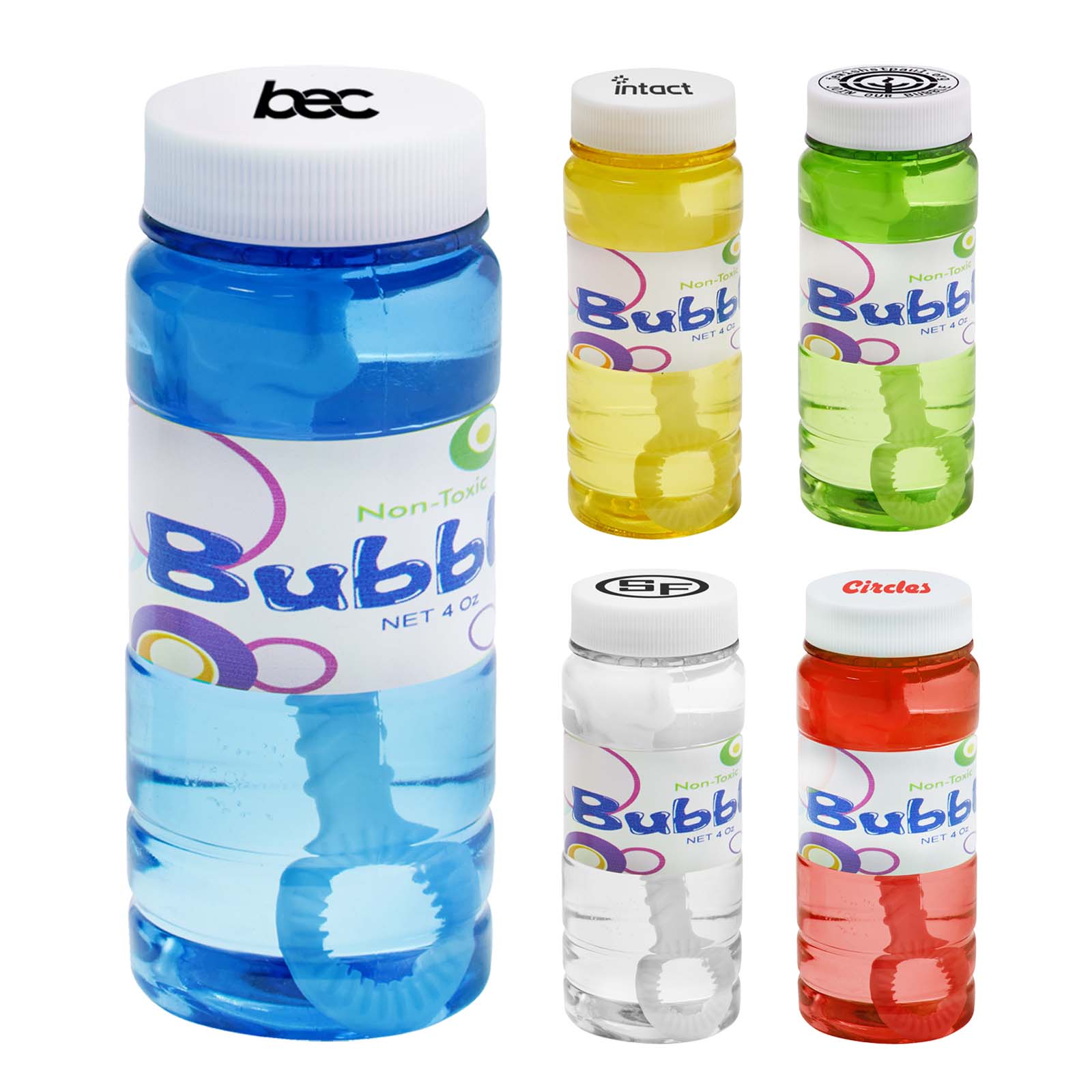 Translucent 4 oz. Bubbles Imprinted on Cap 7