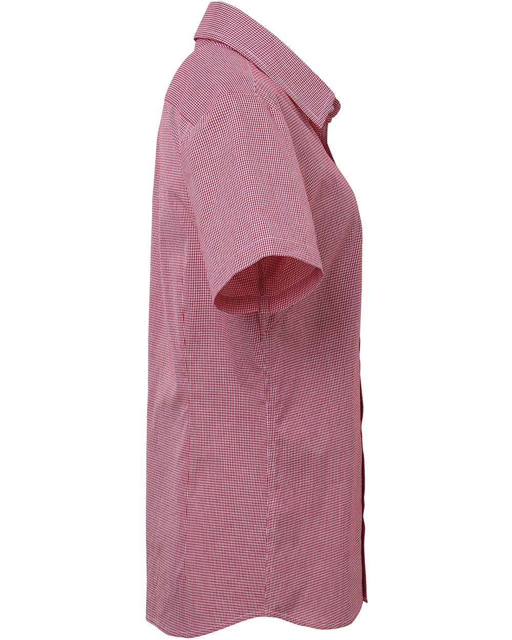 Women's Microcheck Gingham Short Sleeve Cotton Dress Shirt - RP321 33