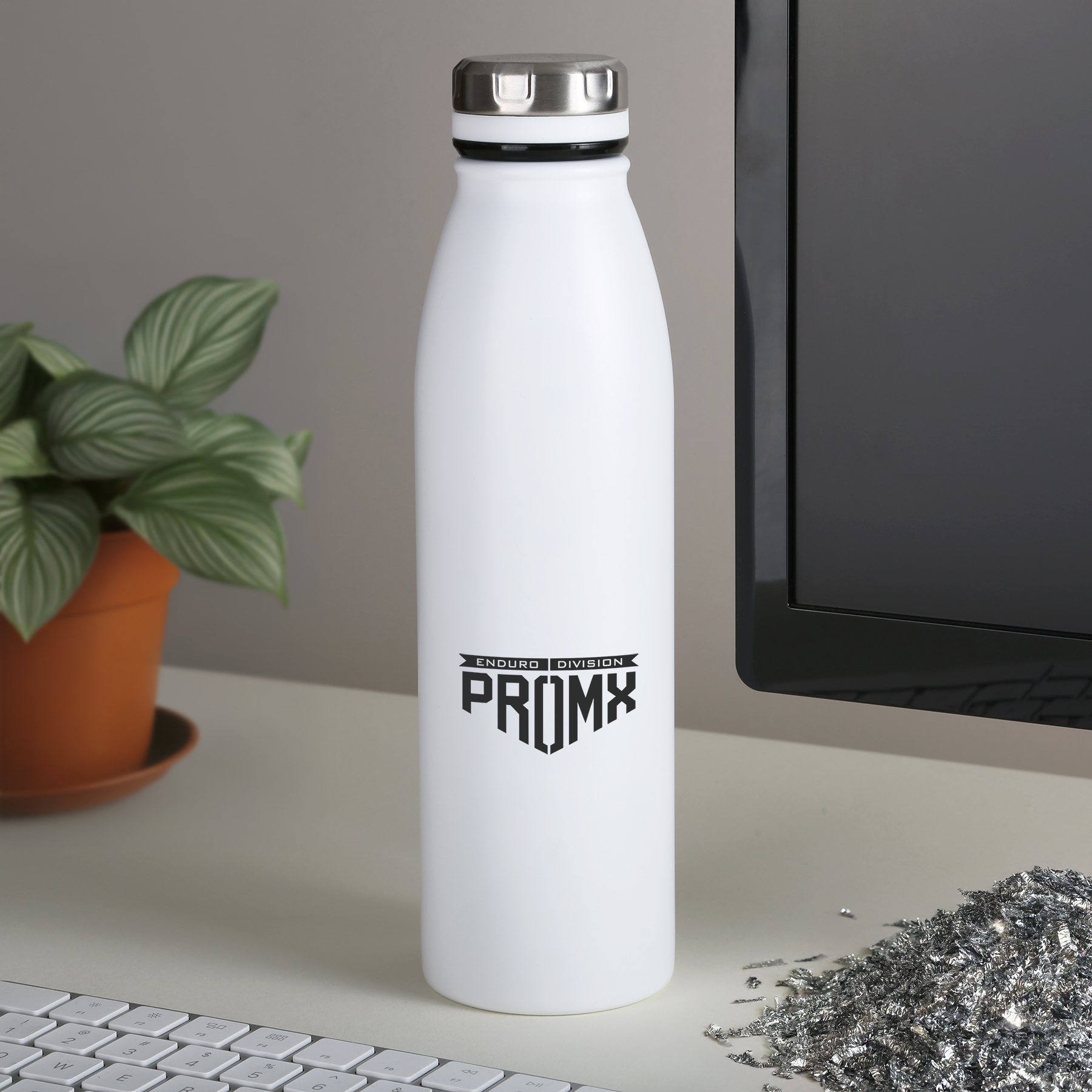 Dextera Recycled Stainless Steel Bottle, custom water bottle with logo imprint 2