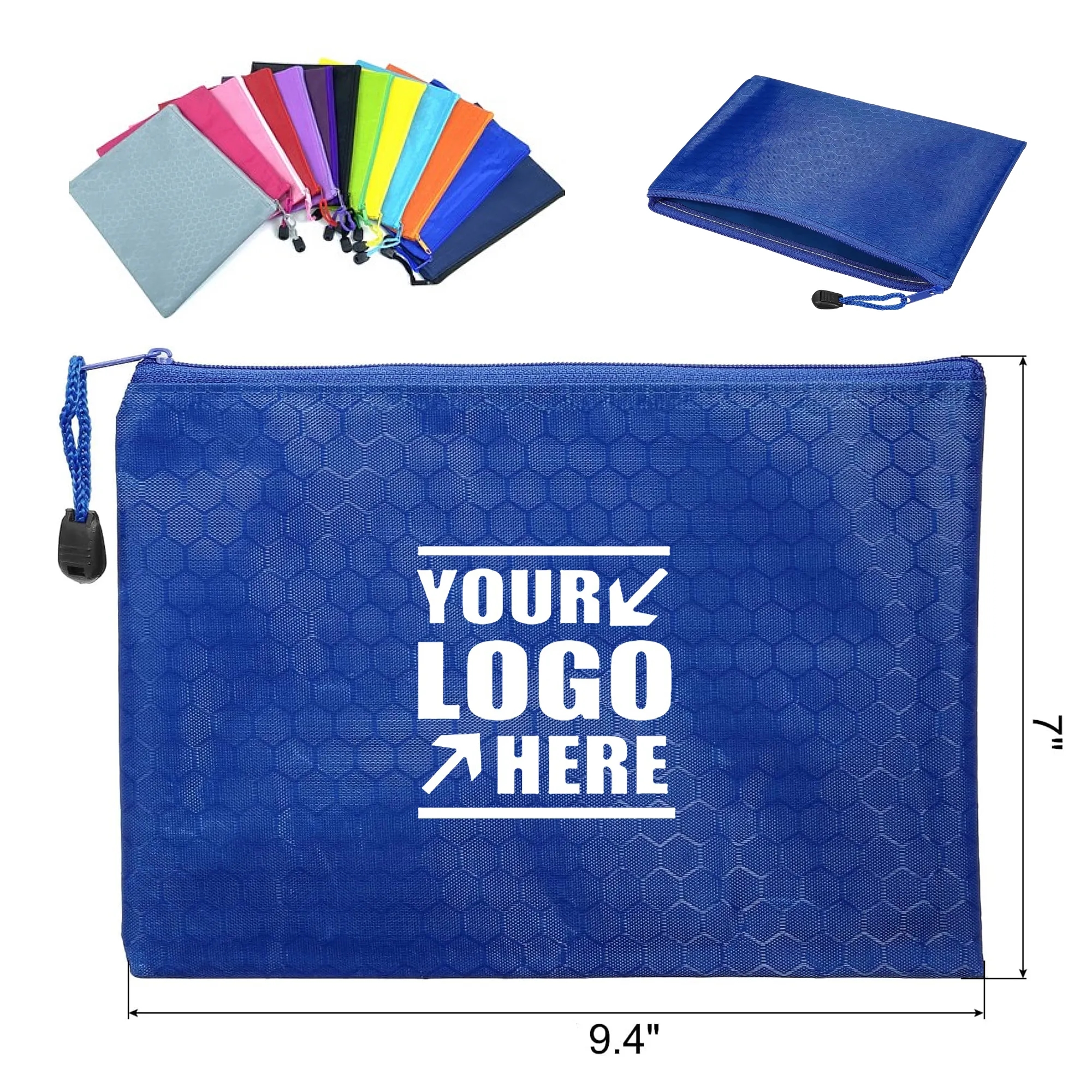A5 Zippered Waterproof Nylon Paper Folders MOQ 20pcs 2