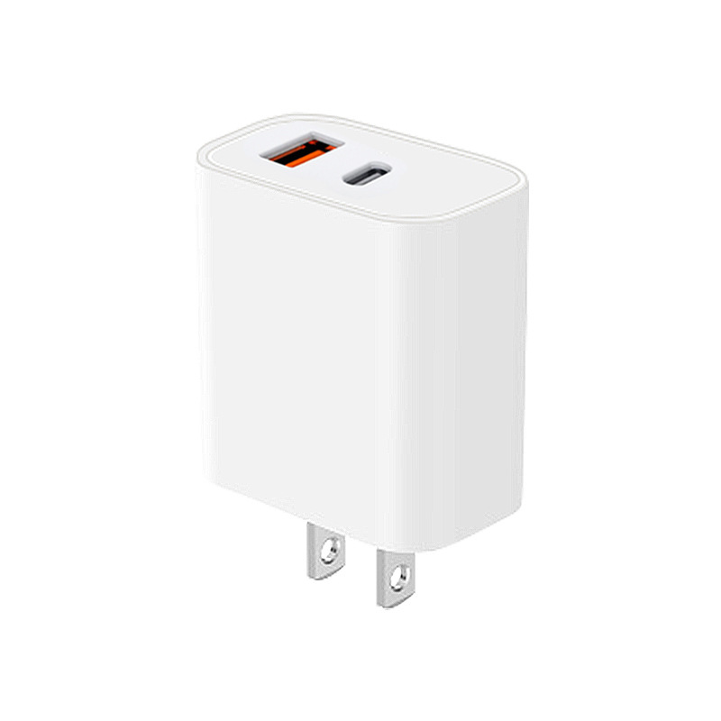 Dual Port Type C Wall Charger Fast Charging 20W Power Adapter Cube 9