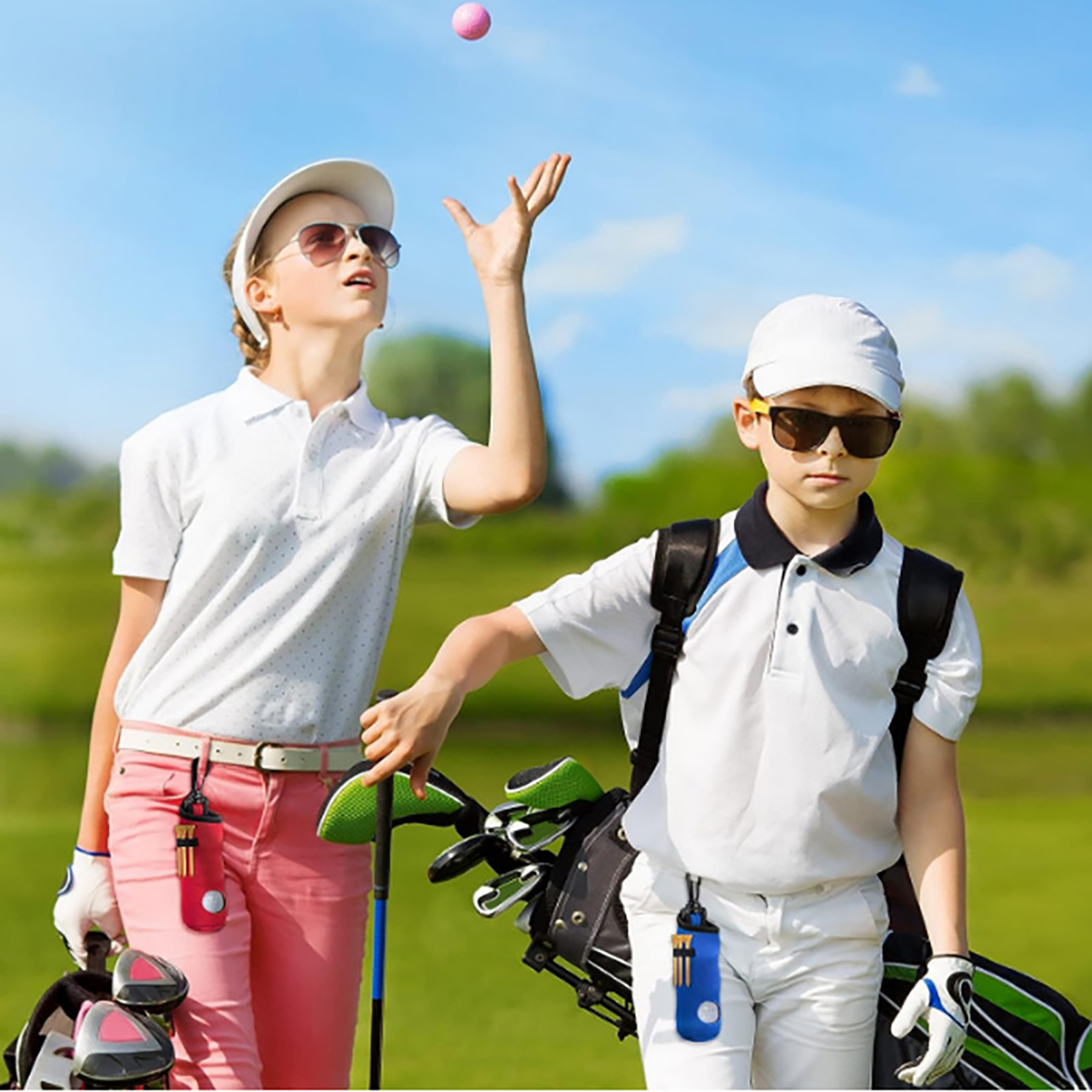 Golf Tee and Ball Holder Bag - Portable and Easy to Carry 3