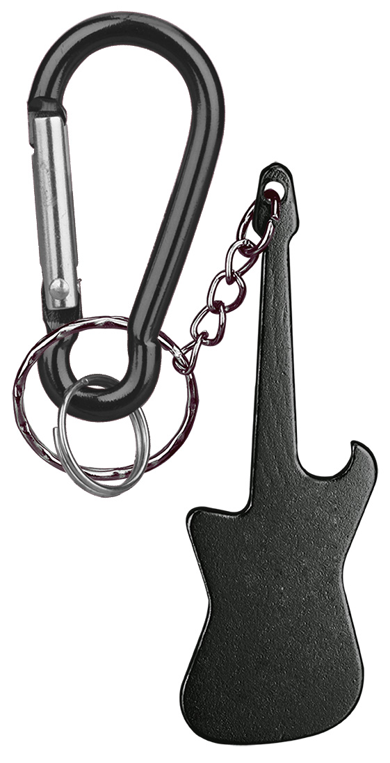 Guitar Shaped Bottle Opener Key Holder and Carabiner 4