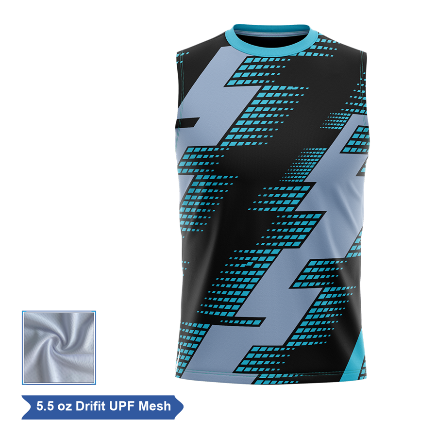 Sublimation UPF Mesh Sleeveless T-Shirt - Men, Women, Kids 4