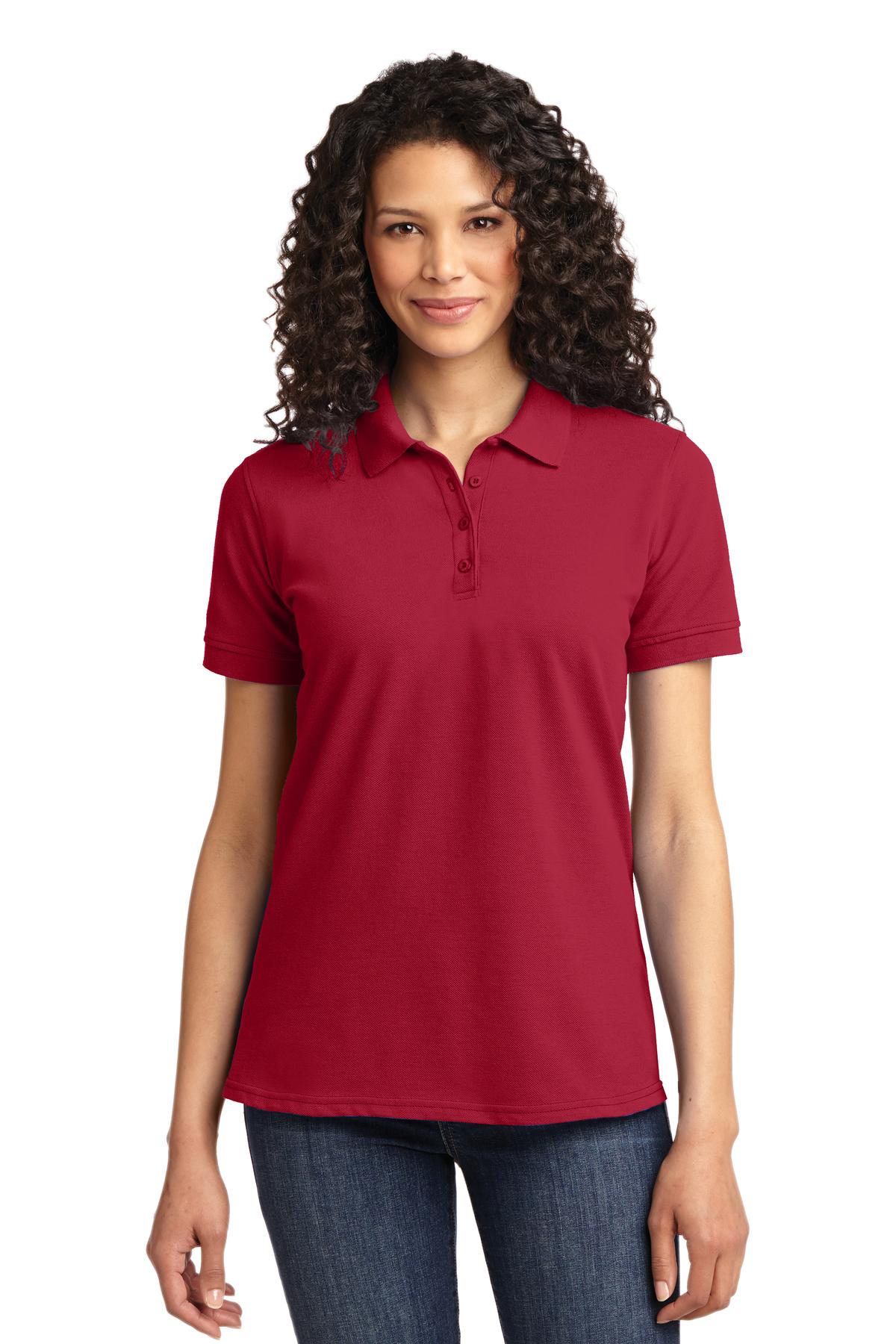 Port & Co Women's Core Blend Pique Polo. LKP155 50