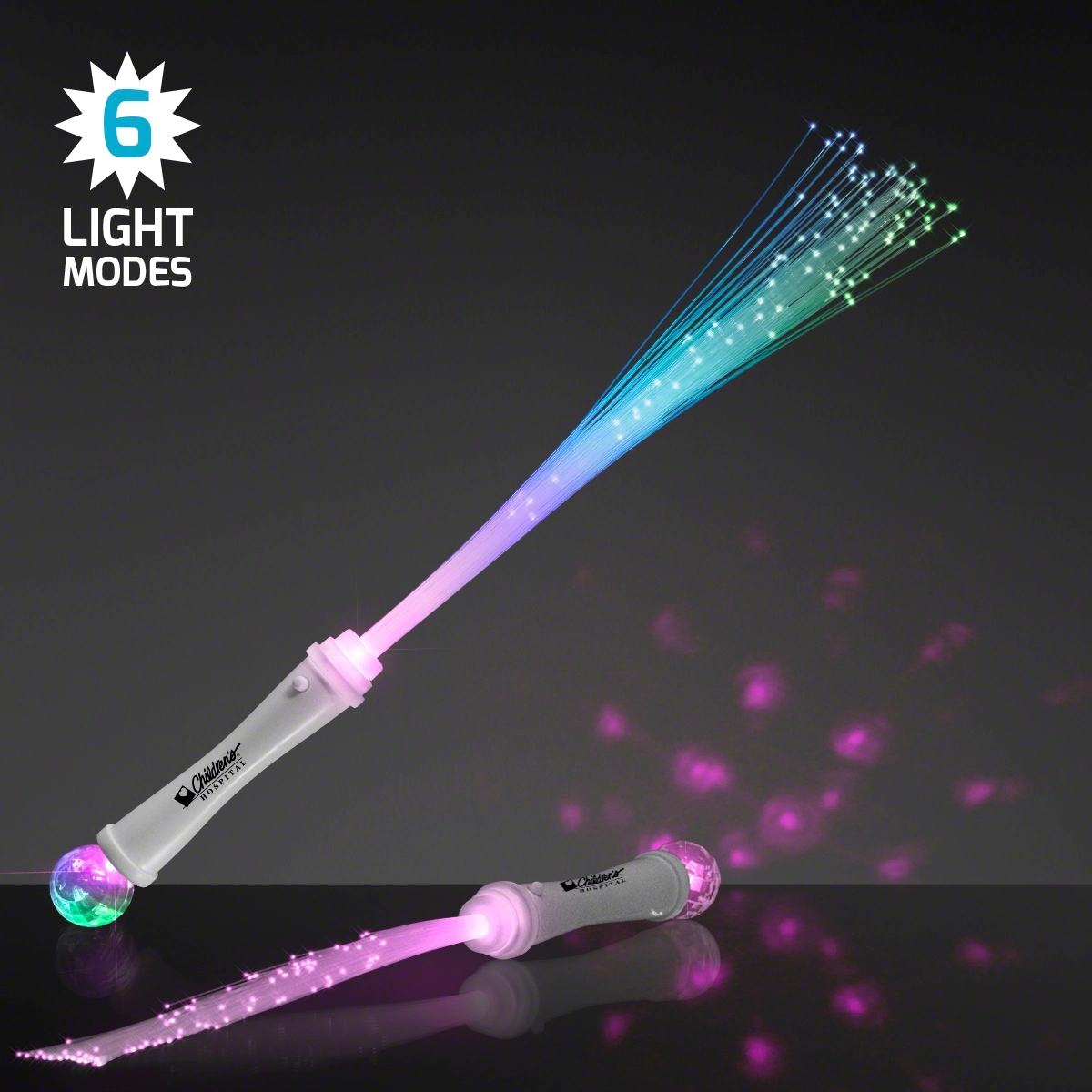 Light Up Wands with Fiber Optics and Crystal Ball 1