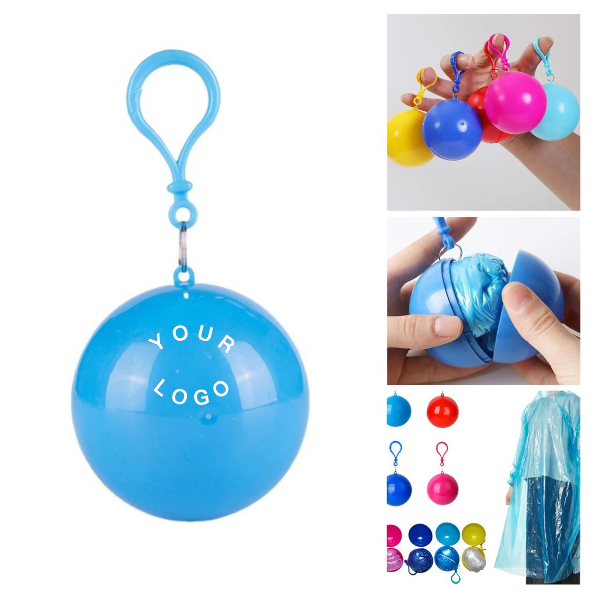 Lightweight Emergency Raincoat Ball for Travel 1