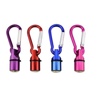 Metal LED Safety Light For Pets Push Button Activation With Carabiner 2