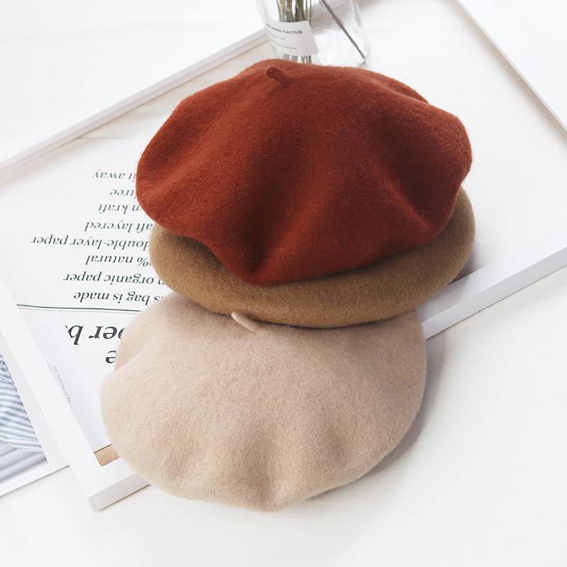 Nylon Colourful Berets for women 5