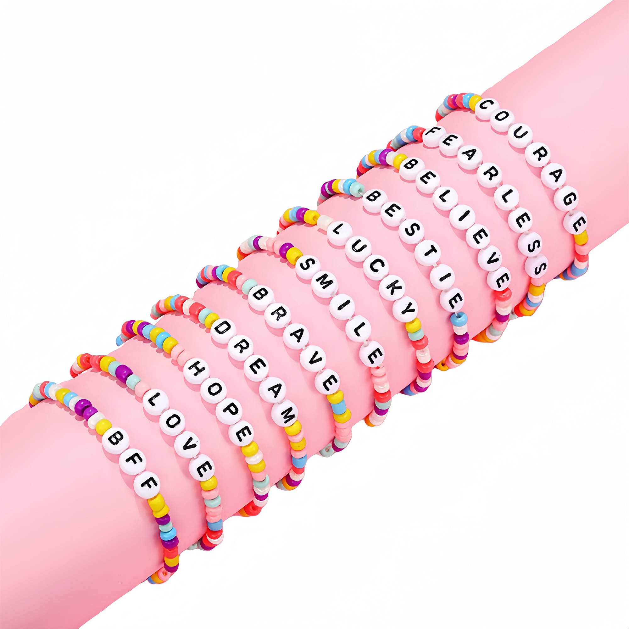 Colorful Letter Bead Bracelet for Kids 2