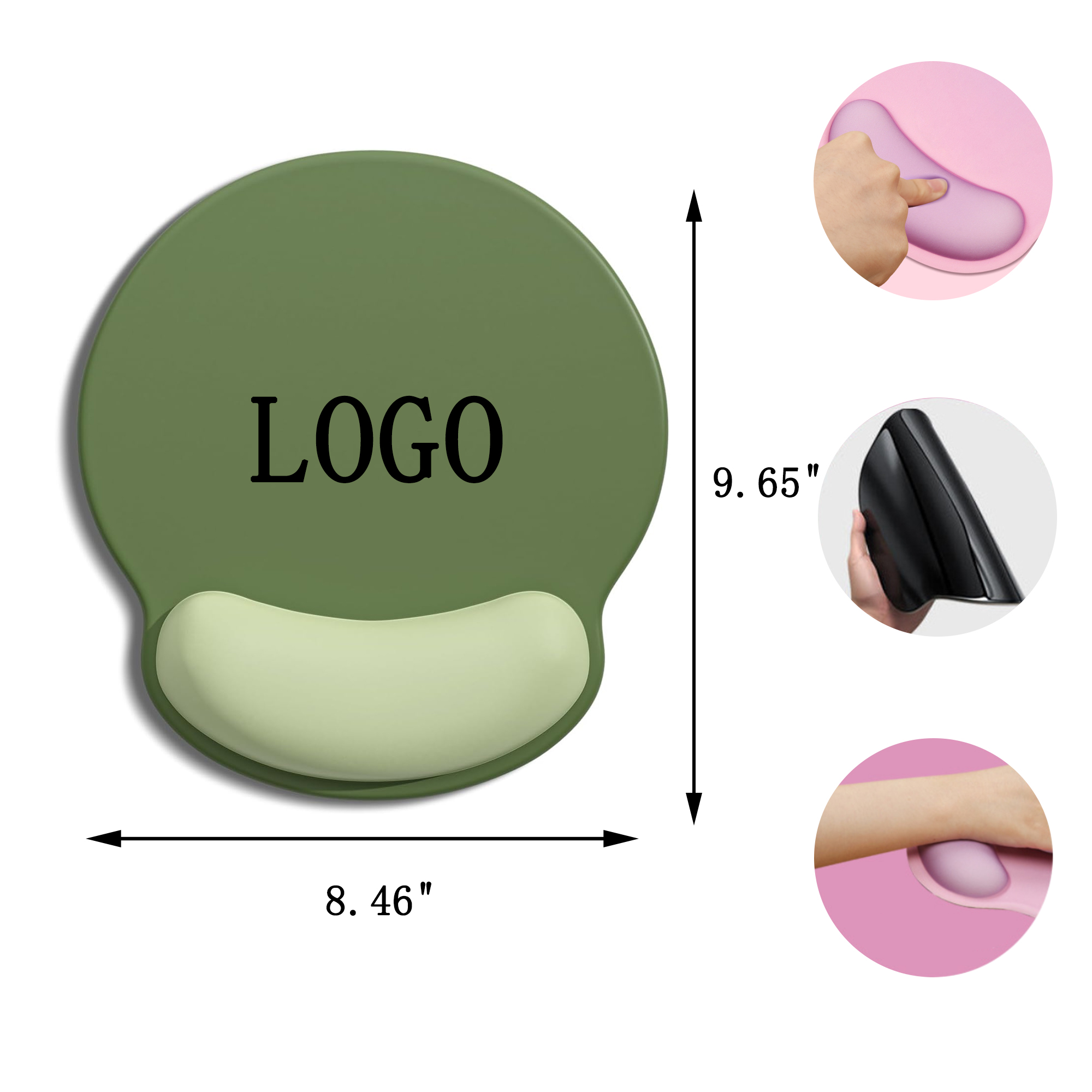 Free Sample Wrist Rest Silicone Mouse Pad 3