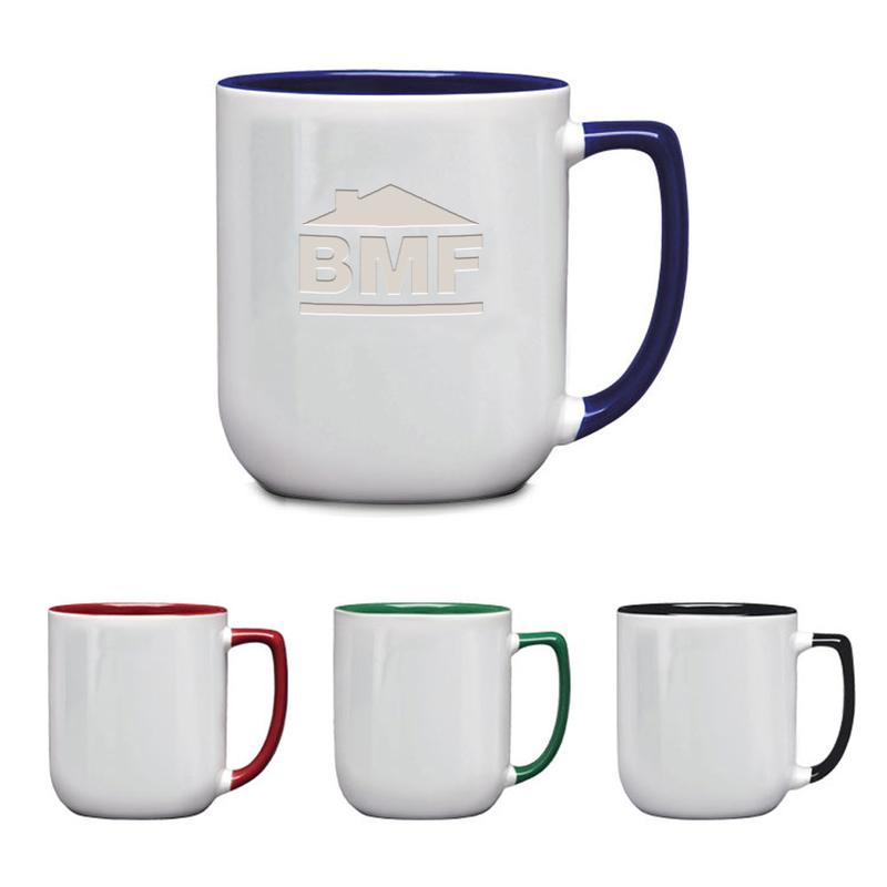 17 oz. Duo-Tone Noble Mug - Deep Etched 12