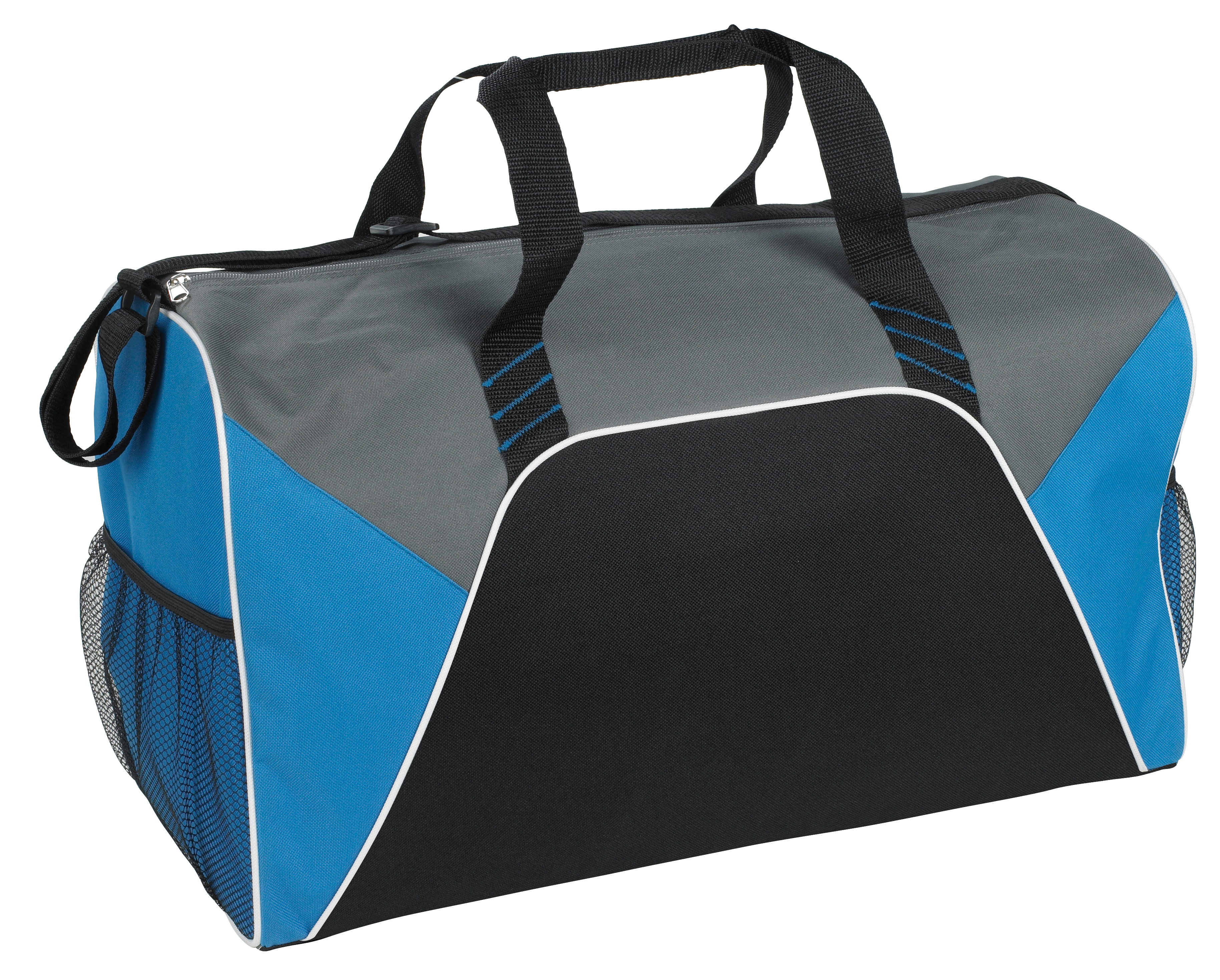 Color Panel Sport Duffel, custom duffel bag with logo imprint 2