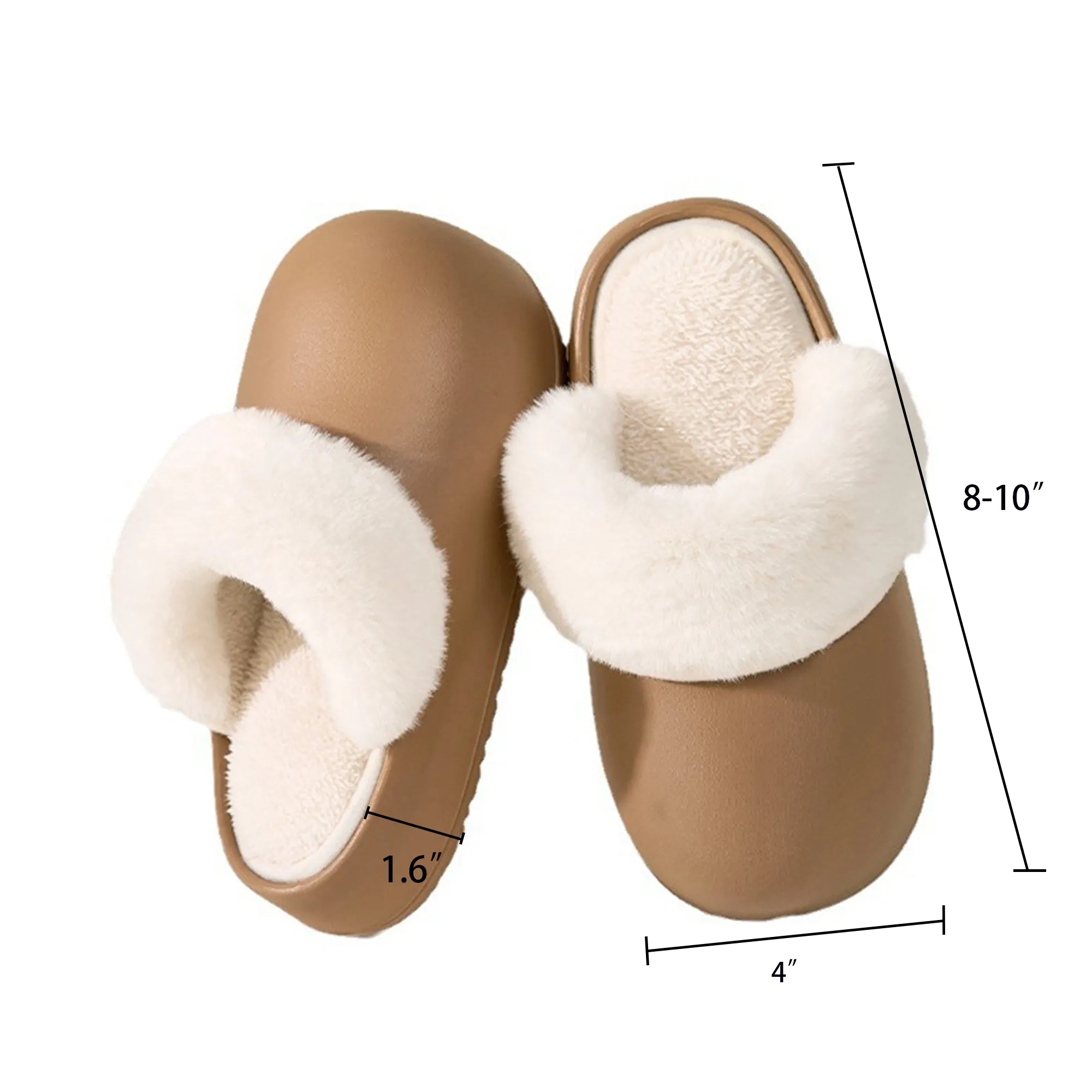 Removable Washable Thick Soled Winter Warm Bread Slippers 4