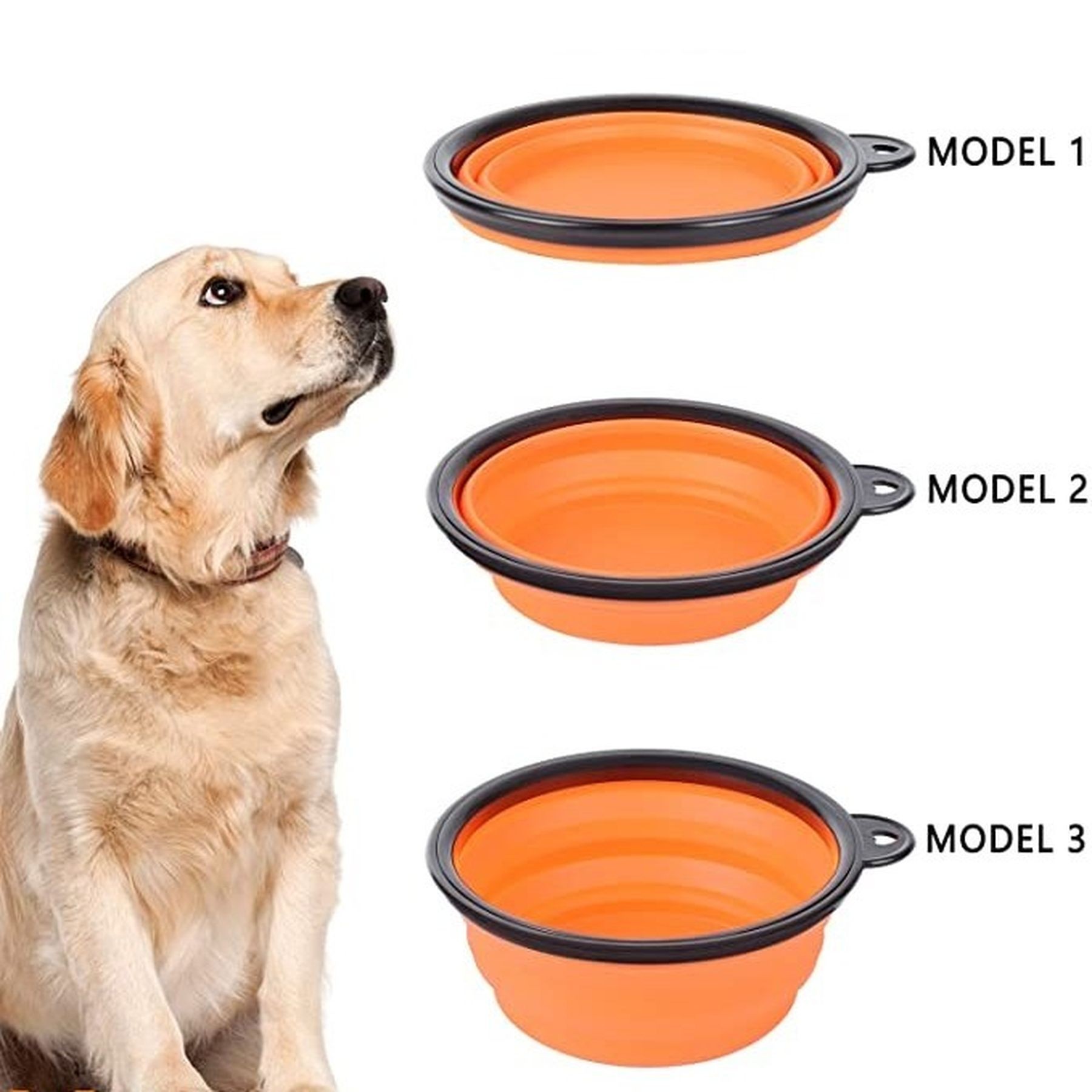 Bpa Free Silicone Collapsible Dog Travel Bowls 8