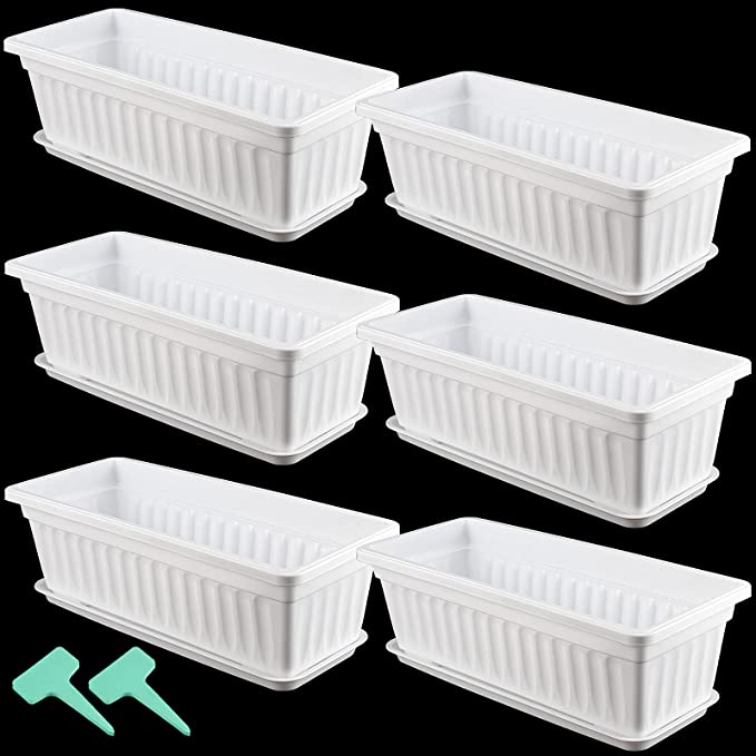 17 Inches Plastic Vegetable Rectangular Planters /Trays 9