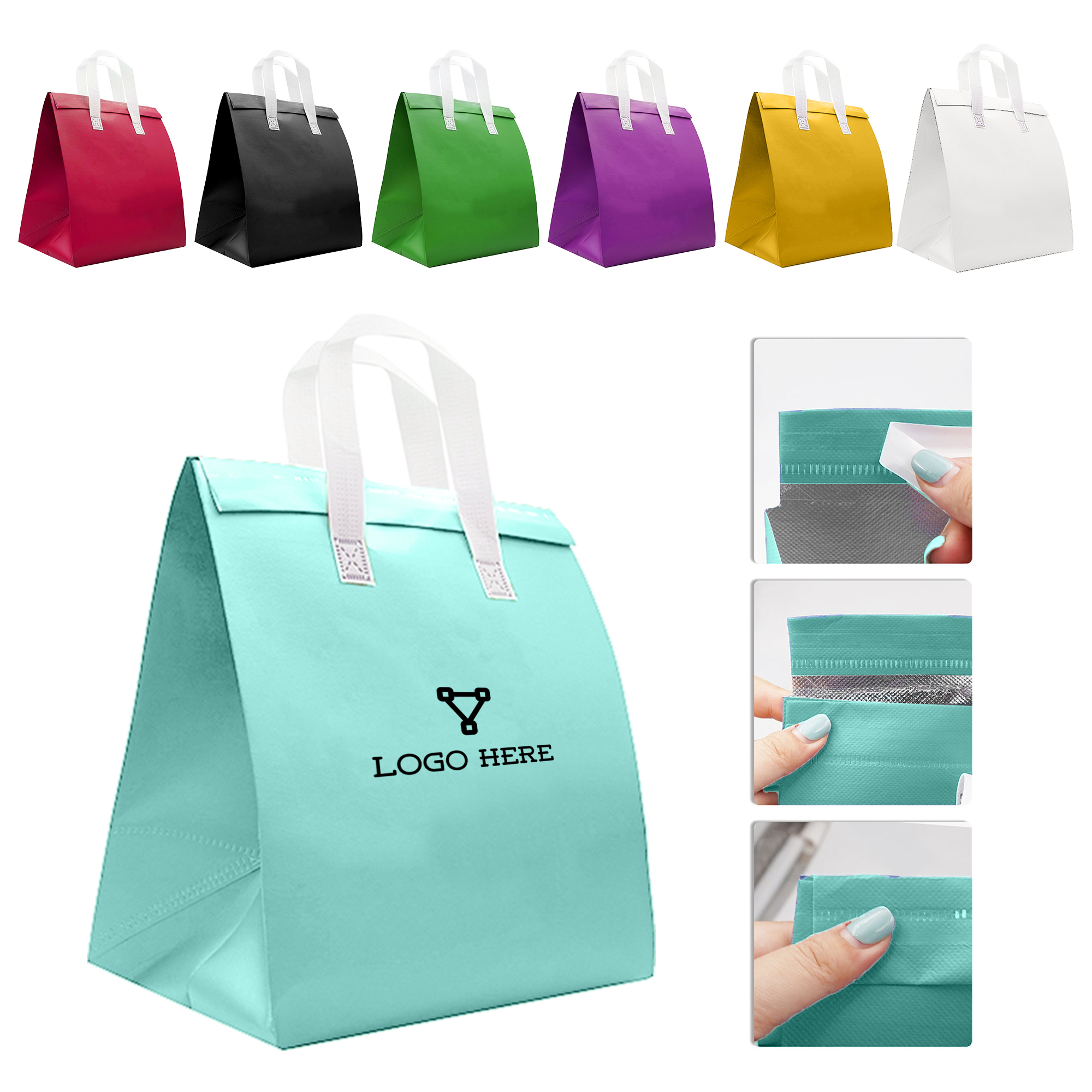 Non-Woven Insulated Lunch Tote Bag 1