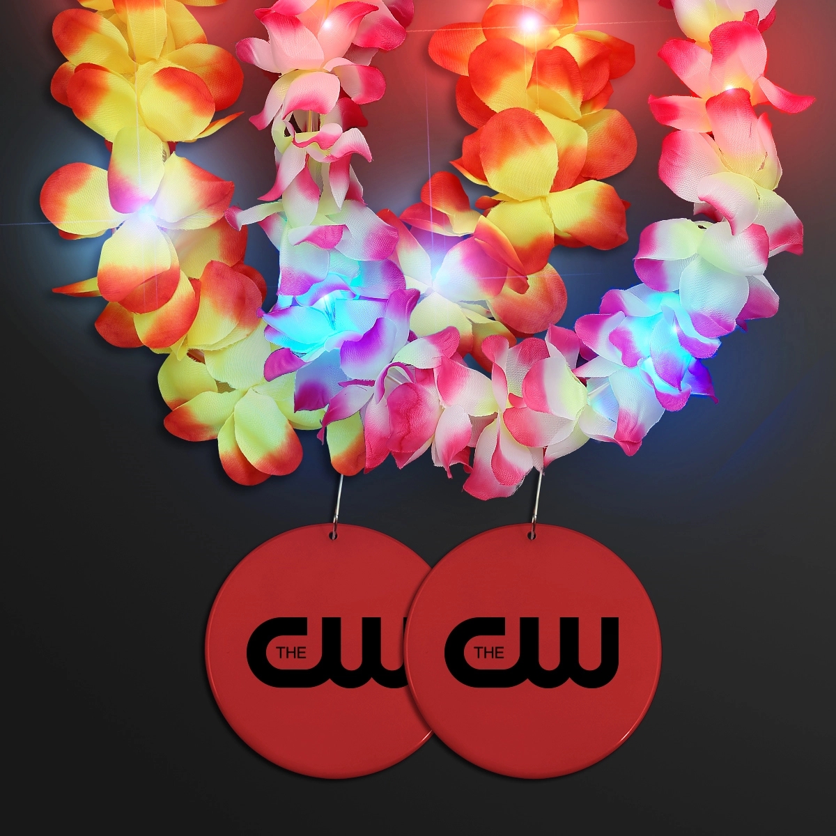Light Up Hawaiian Leis with Custom Circle Medallion 25