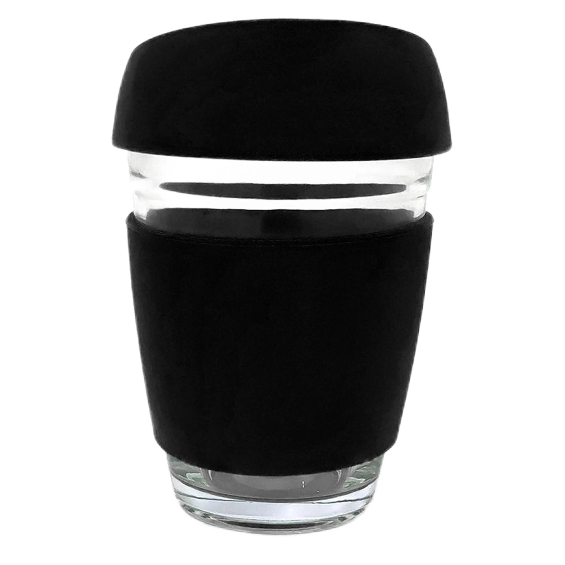 12Oz Travel Glass Cup W/ Sleeve 6