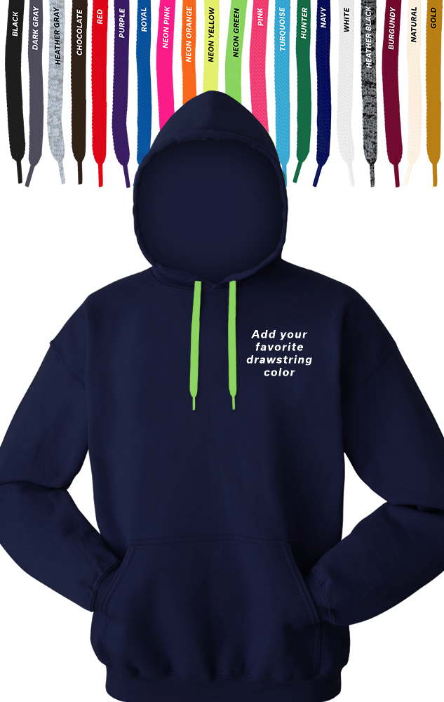 Custom Drawstring Pullover Hoodie, custom hoodie or sweatshirt with logo imprint 19