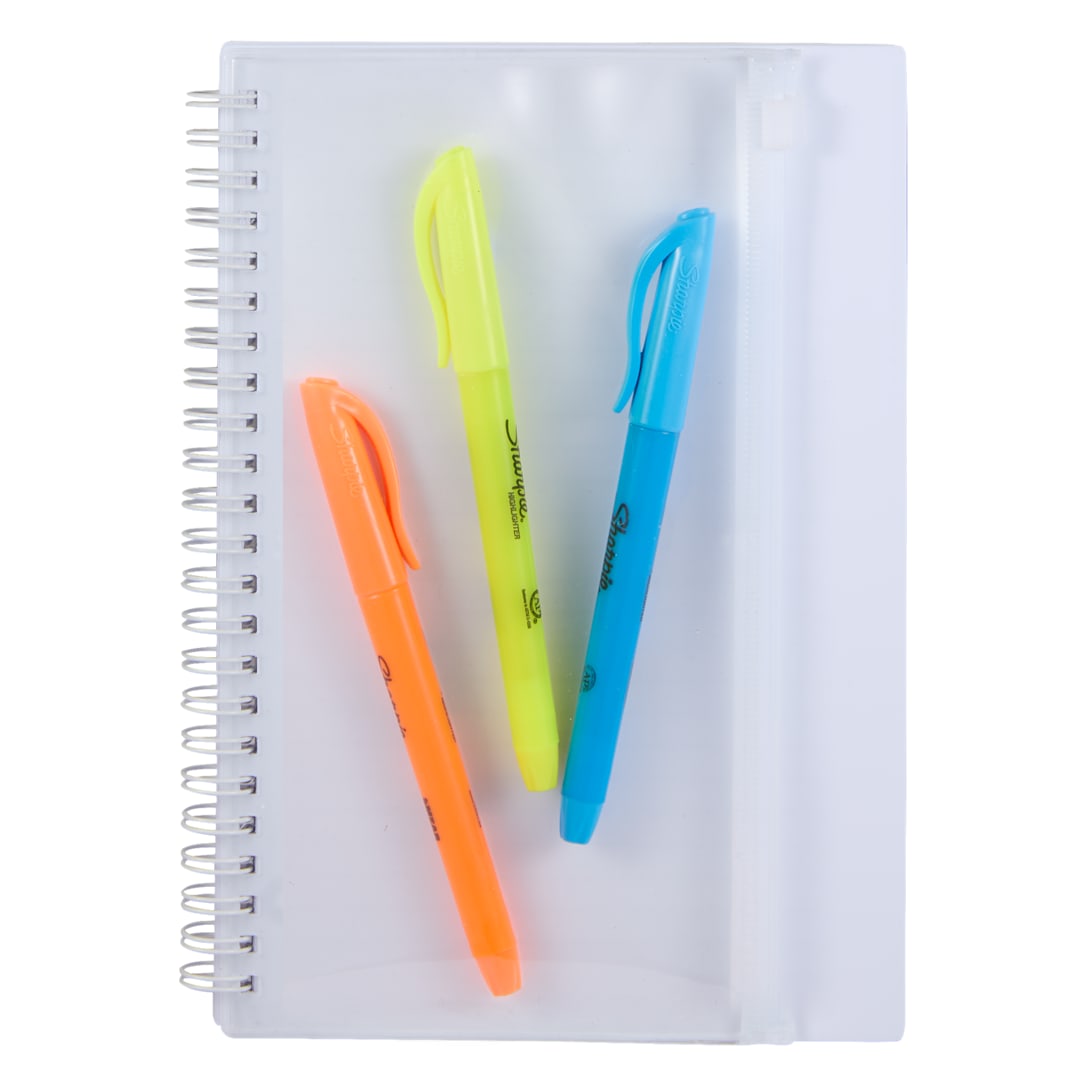 5.5" x 8.5" Spiral Notebook with Clear Pocket 31