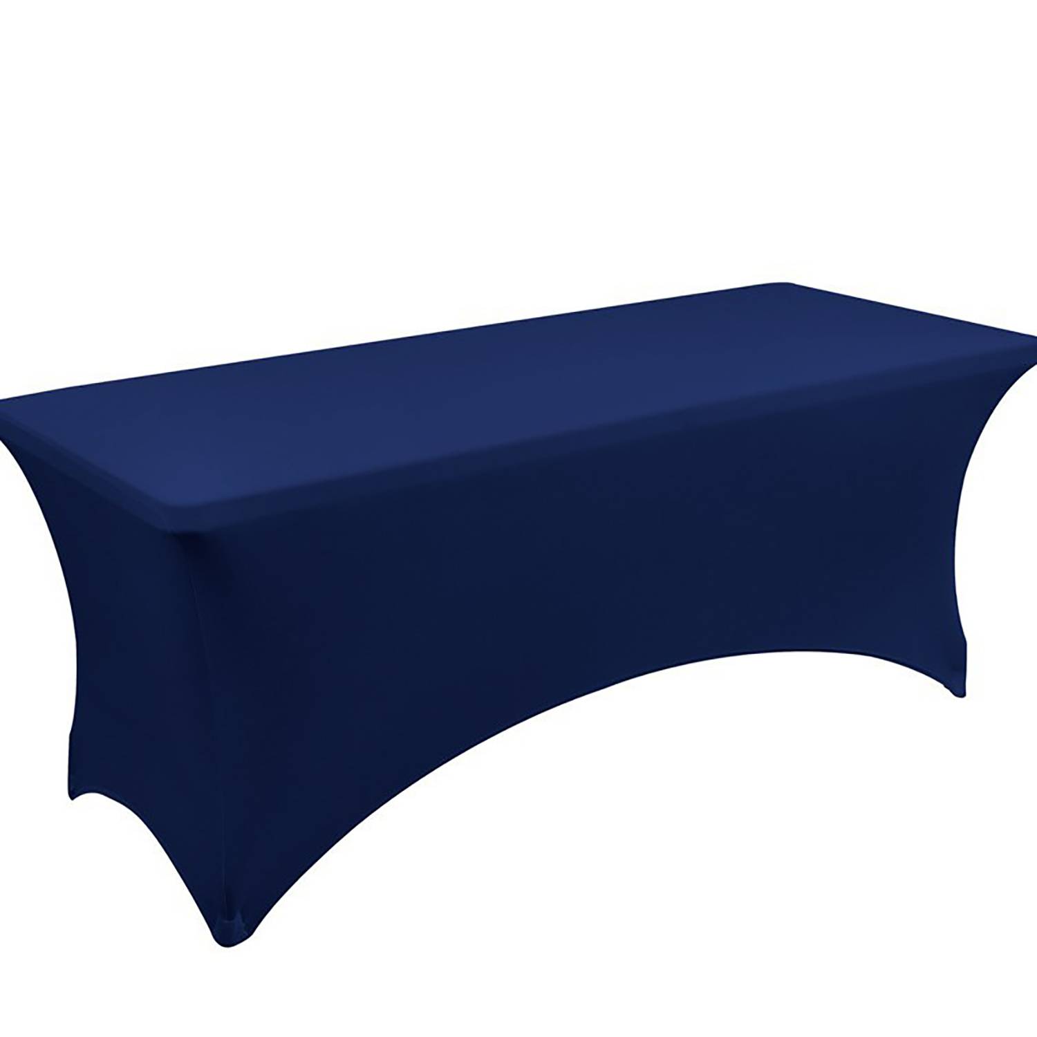 Wrinkle-Free Rectangular Spandex Tablecloth for Party Dining 5