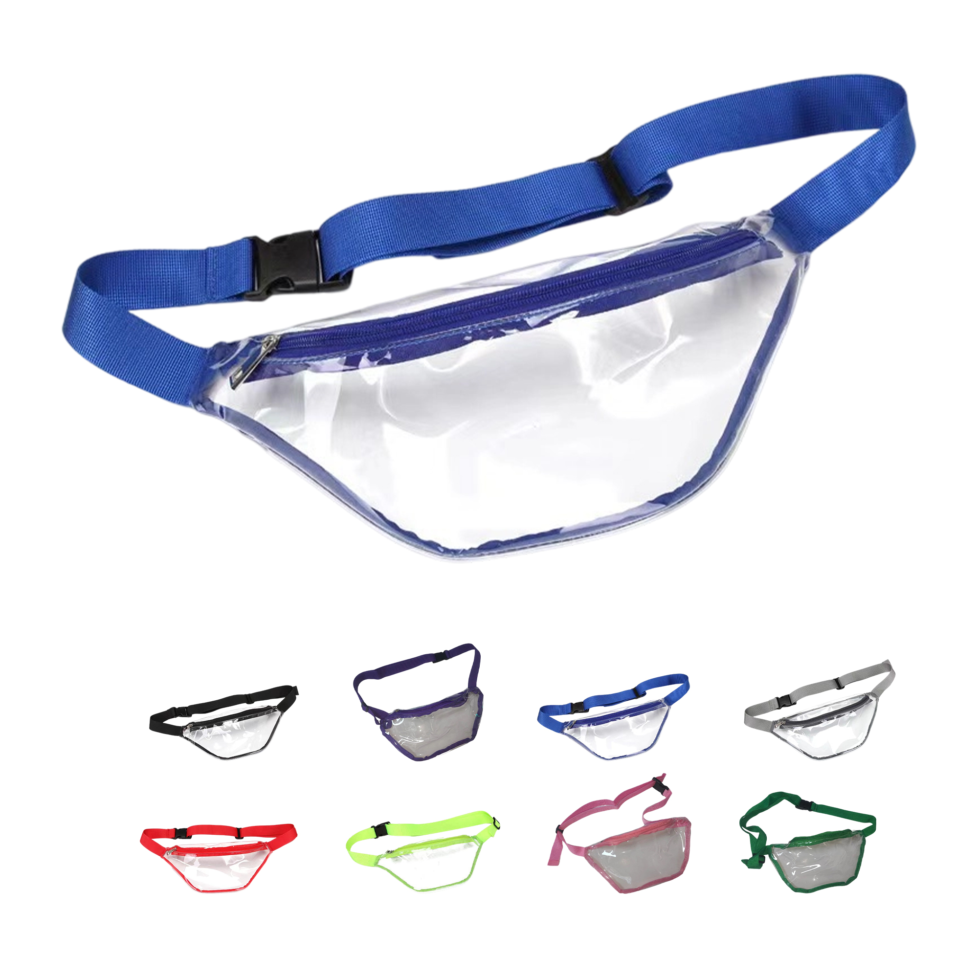 Transparent PVC Waist Pack Stadium Compliant 12" 9