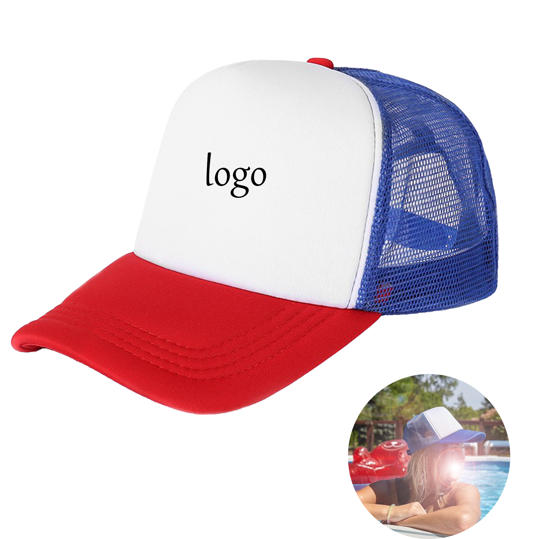 Color Block Trucker Hat 6