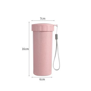 160Z Portable Wheat Straw Water Bottle 7