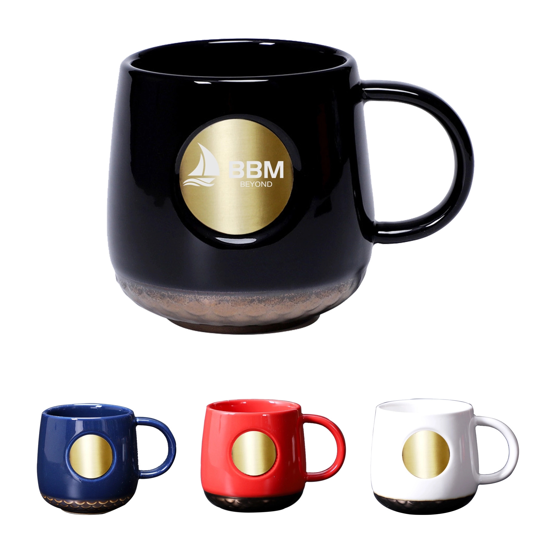13oz Ceramic Fish Scale Coffee Mug 3