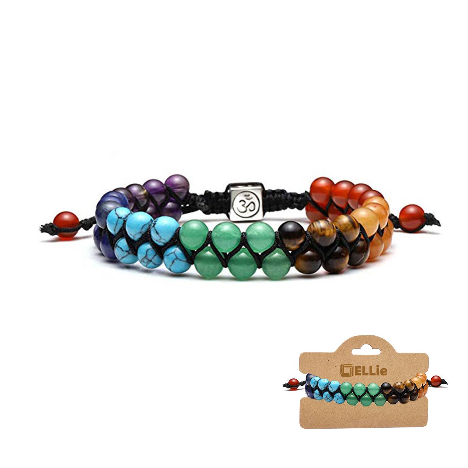 Adjustable natural volcanic stone hand woven bracelet 2