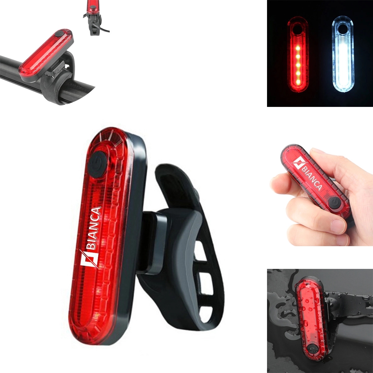 Usb Rechargeable Led Bike Tail Light 2