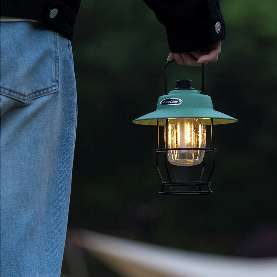 Retro Outdoor Camping Light & Picnic Lantern with Power Bank 14