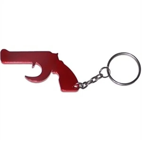 Gun Shape Bottle Opener w/Key Chain 9
