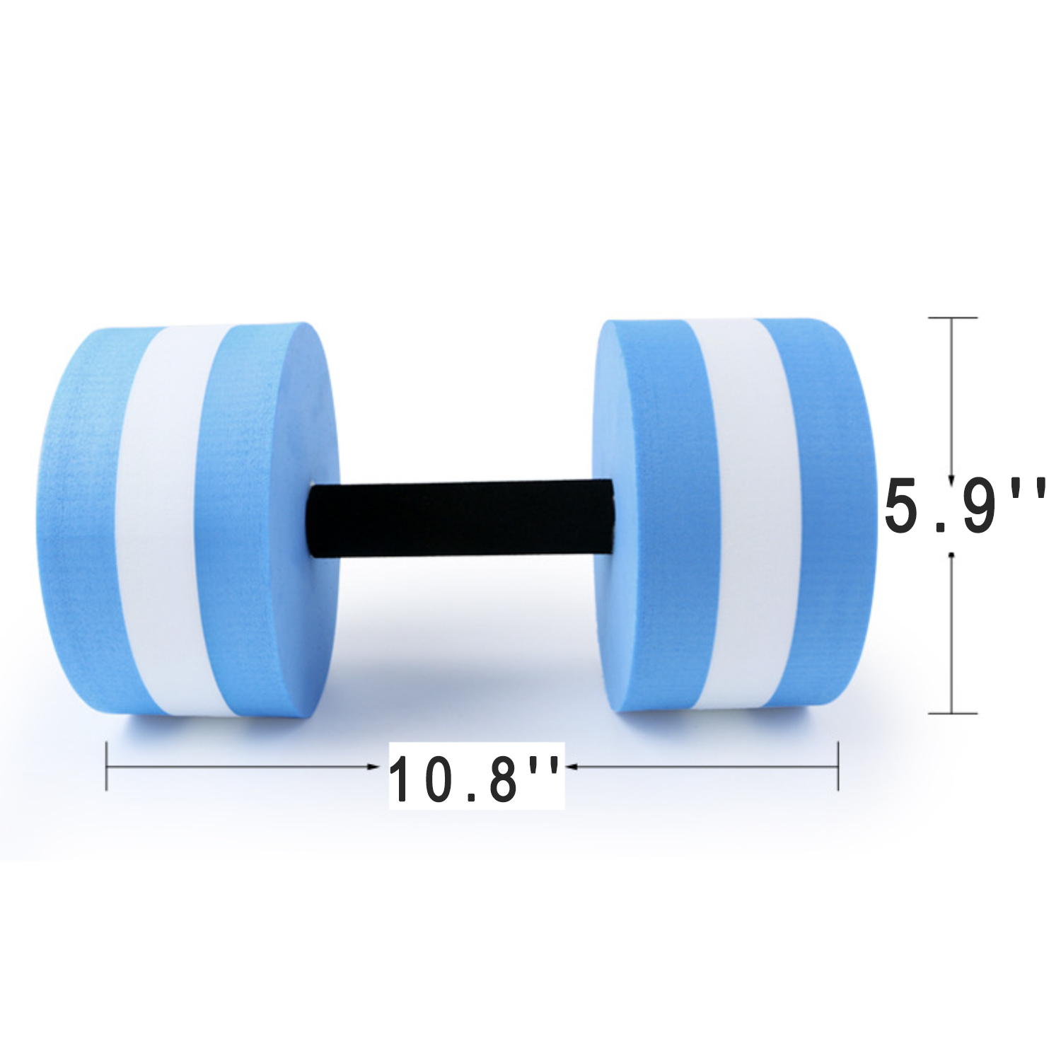 EVA Aquatic Aerobic Exercise Floating Dumbbell 6