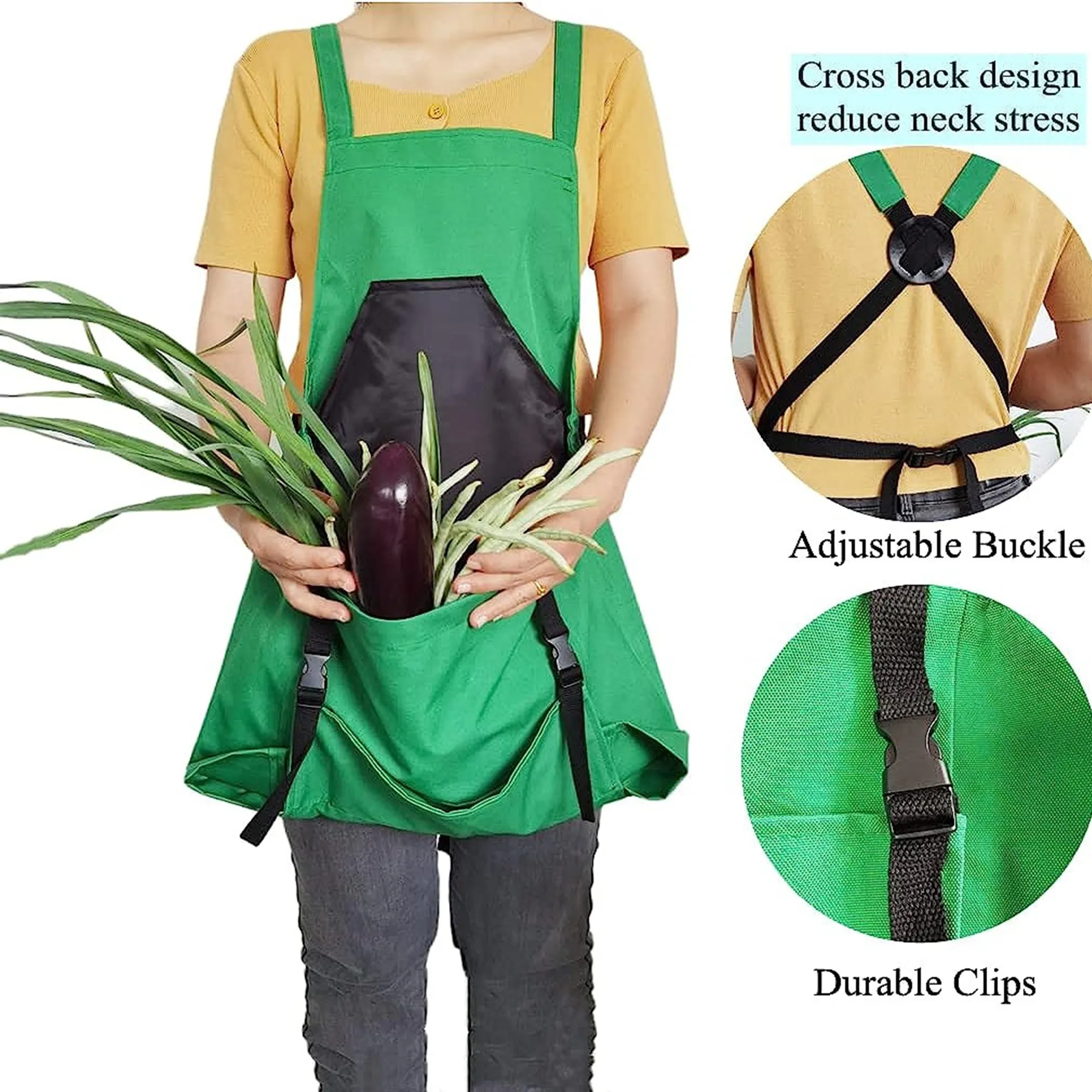 Waterproof Gardening Apron with Pocket and Logo Customizatio 2