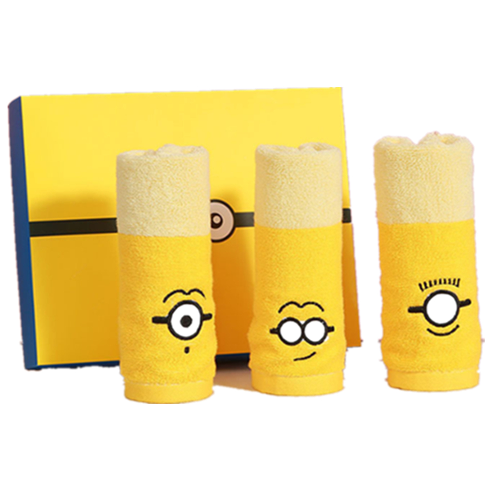 3 Packs Cartoon Wash Cloth Gift Box Set 4