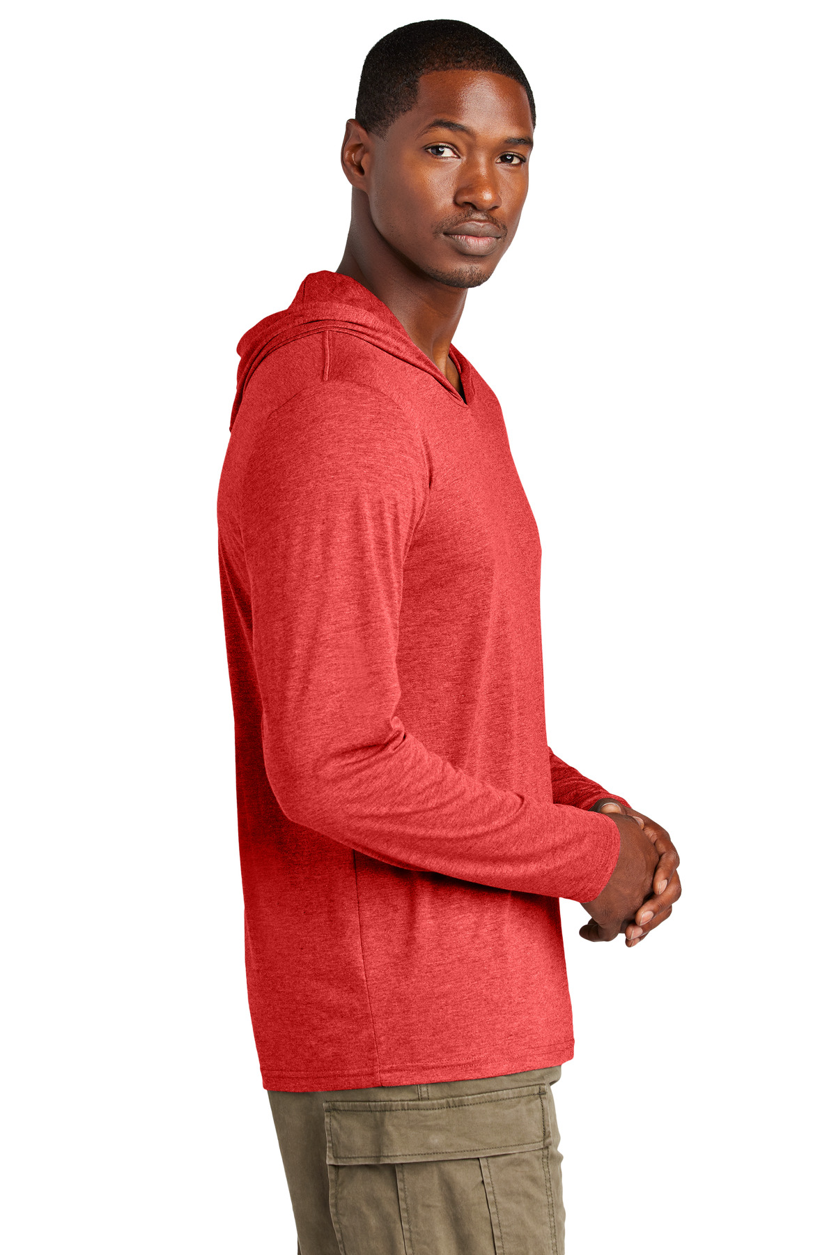District Perfect Tri Long Sleeve Hoodie. DM139, custom hoodie or sweatshirt with logo imprint 63