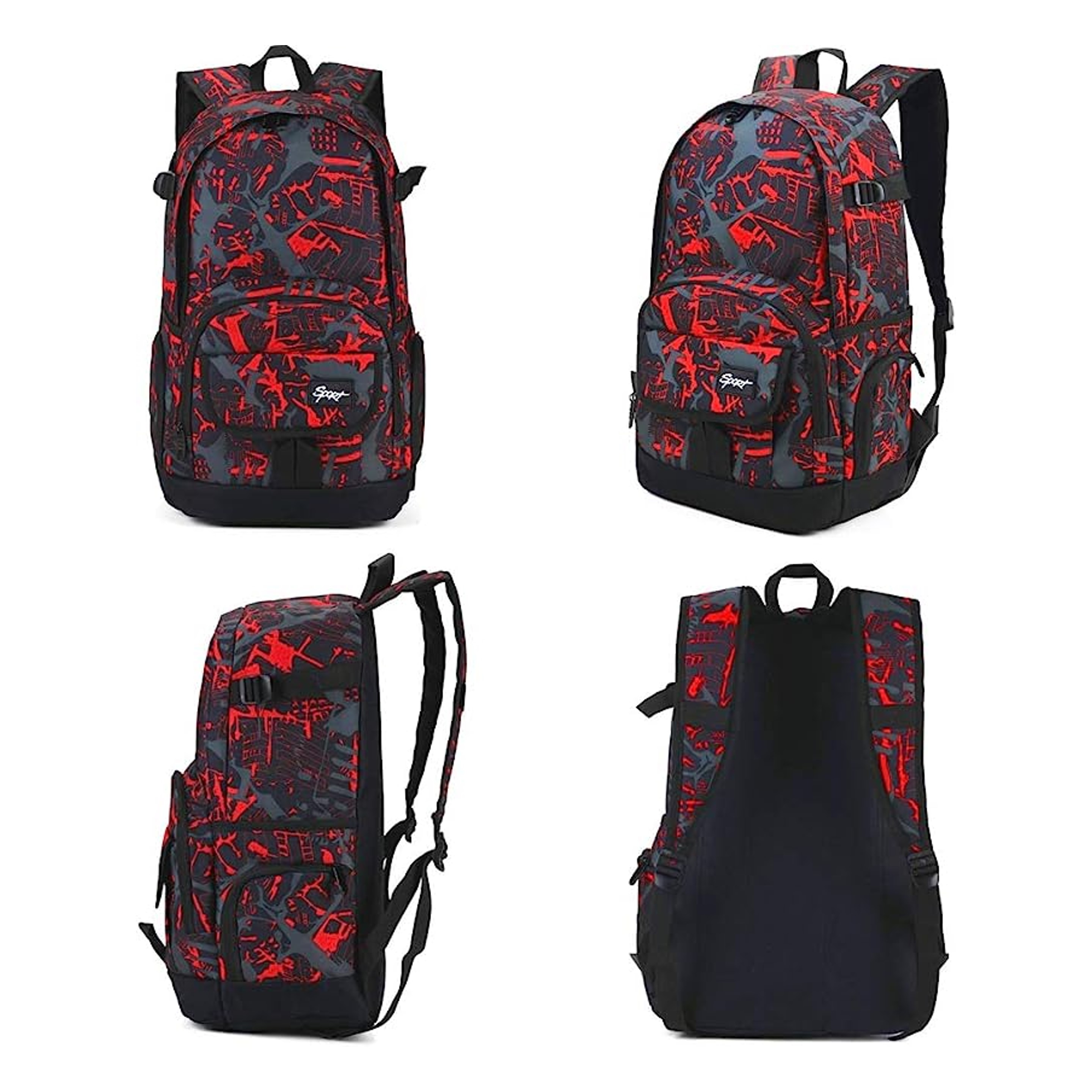Printed School Backpack (direct import) 3