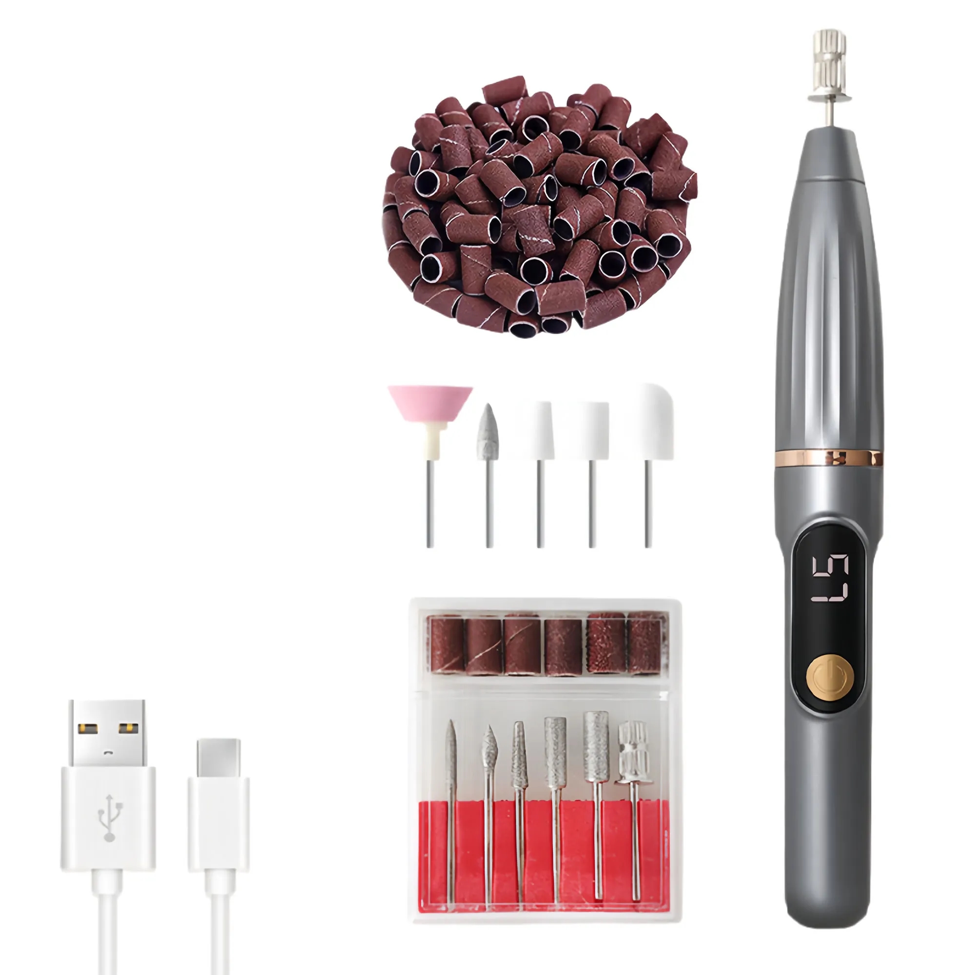 Premium Fast Speed Electric Nail File And Polish Tool 5