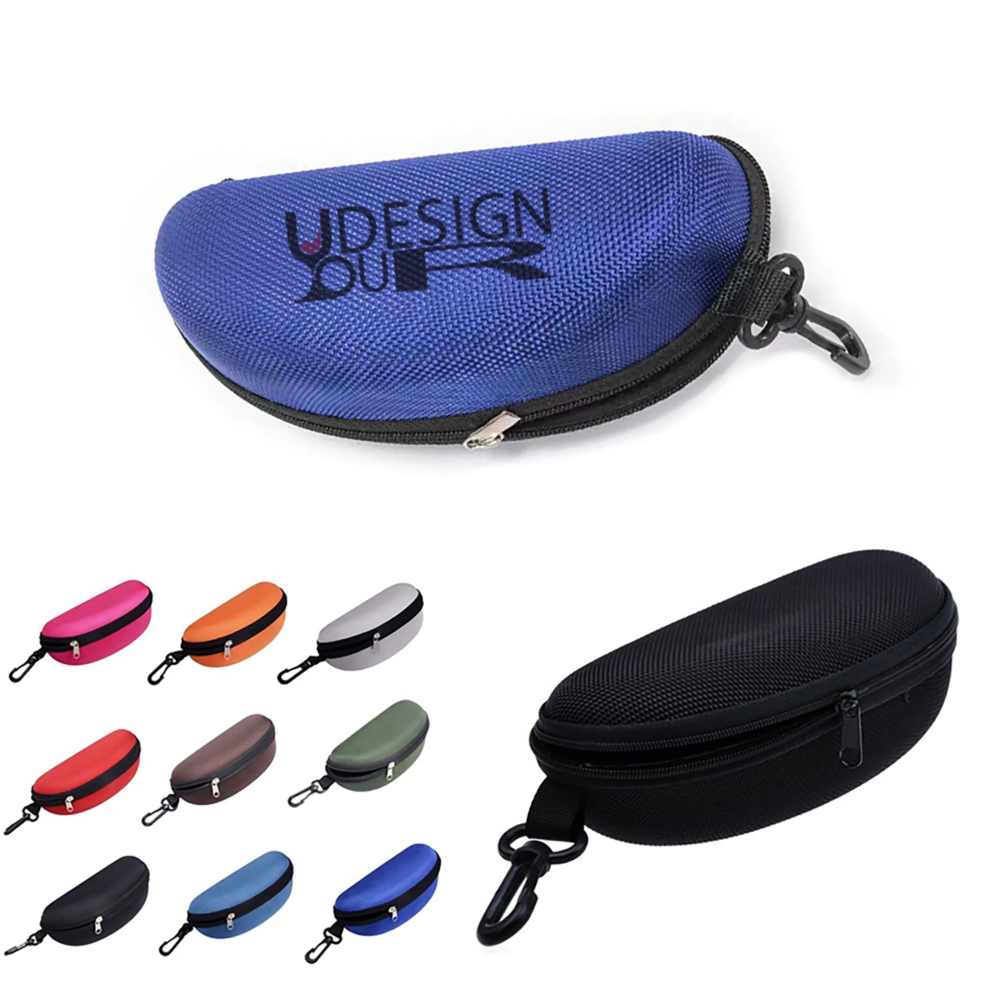 Summer Eyeglasses Case with Plastic Hook for Women Men 2