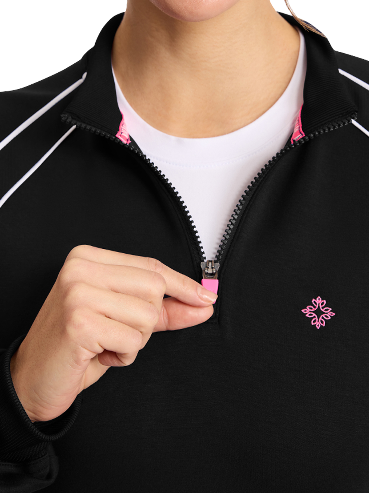 Med Couture - MC AMP - Women's 2-Pocket Scuba Half-Zip Jacket 8