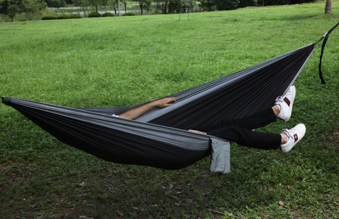 Camping Hammock with Straps & Carabiners 9