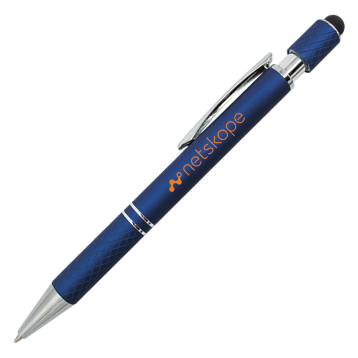 Halcyon® Executive Metal Spin Top Pen with Stylus 7
