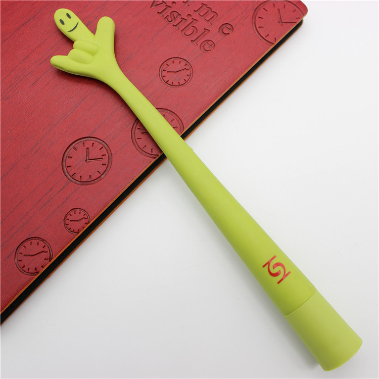 Funny Bending Hand Sign Ballpoint Pens for School Office 4