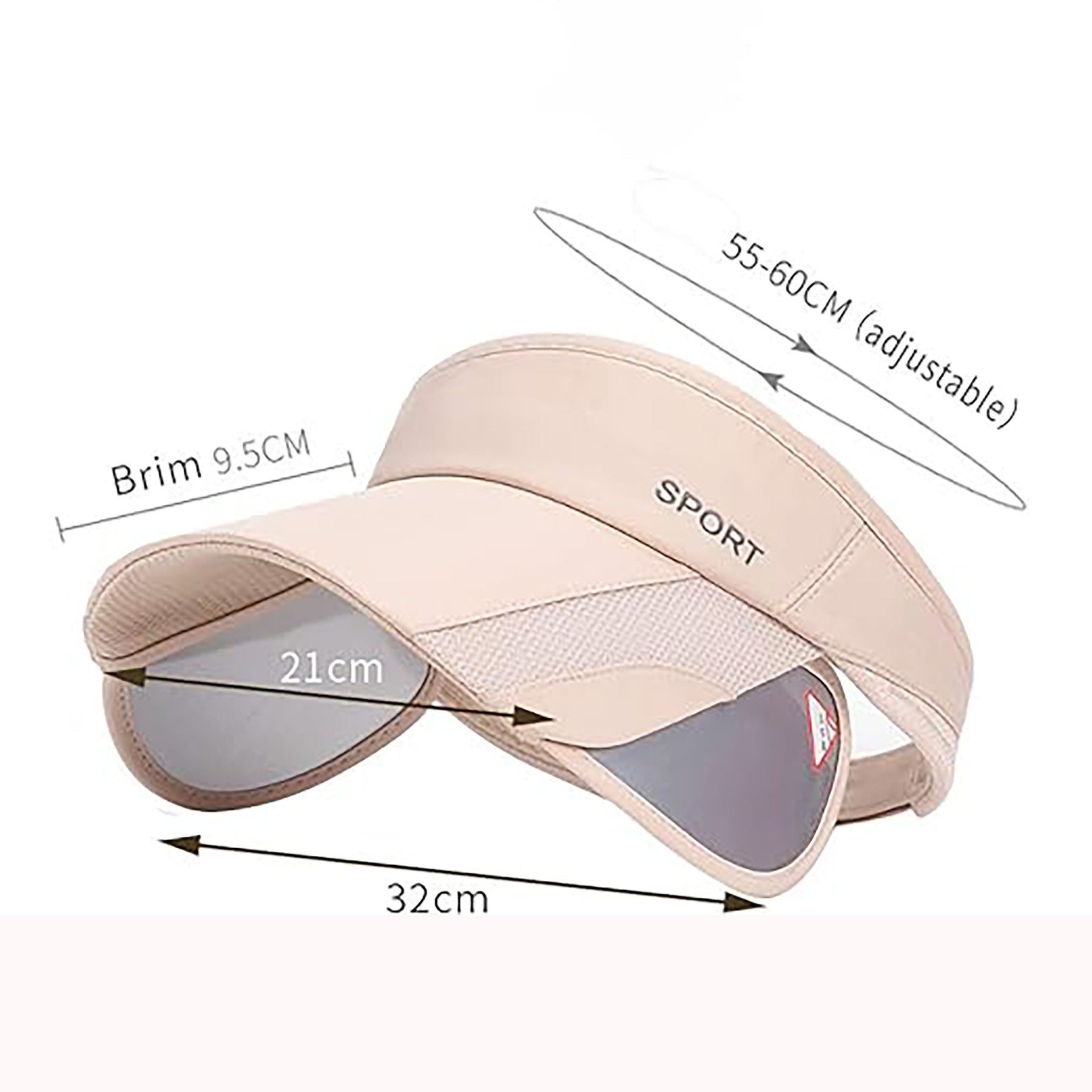Adjustable Sun Visor Hat 3