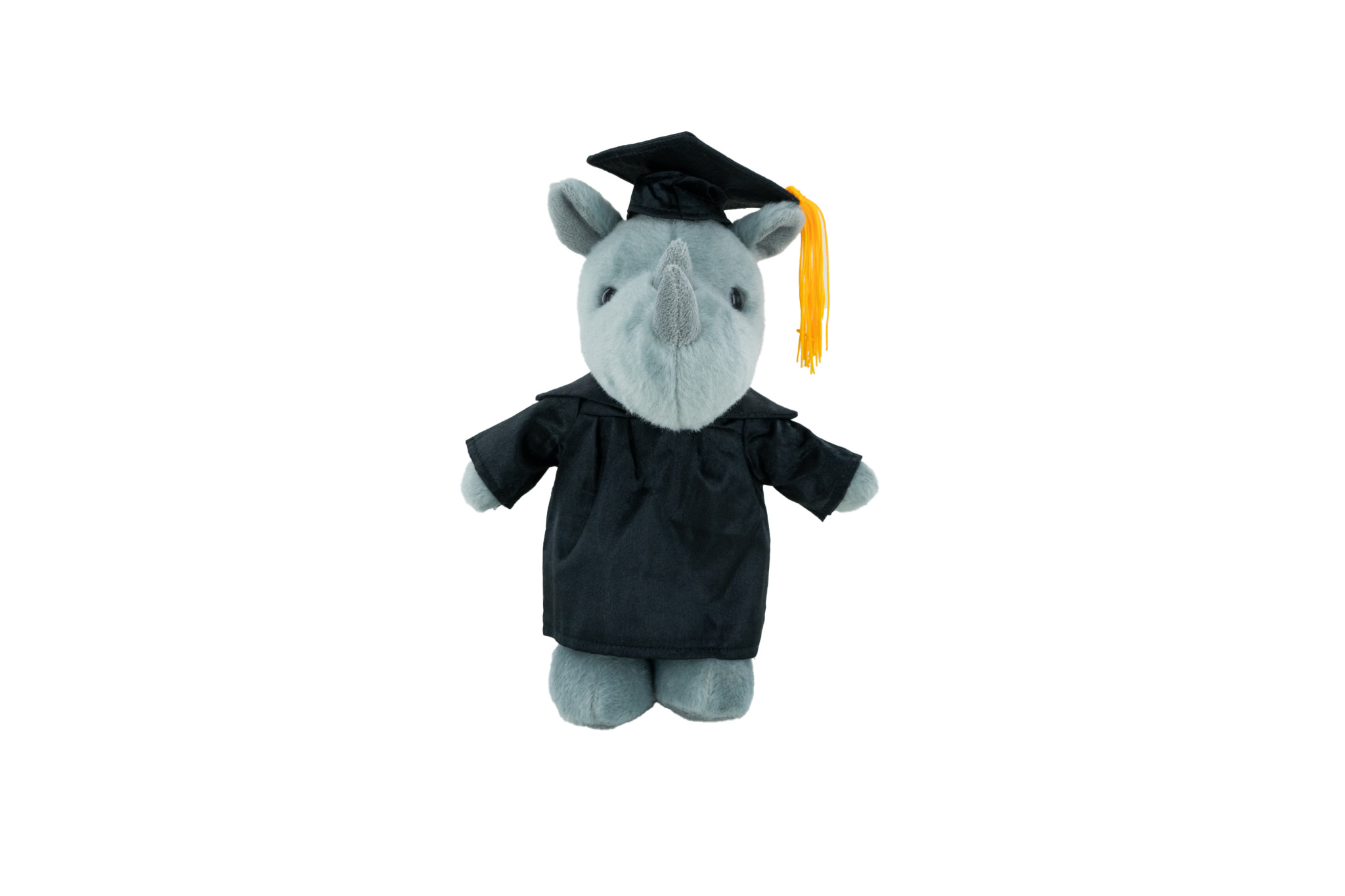 Plush Rhino with Graduation Cap / Gown 2